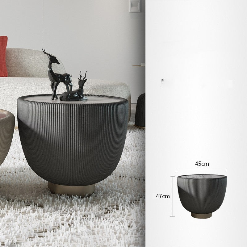 Table Modern Simple Light Luxury Round Tea  Small House