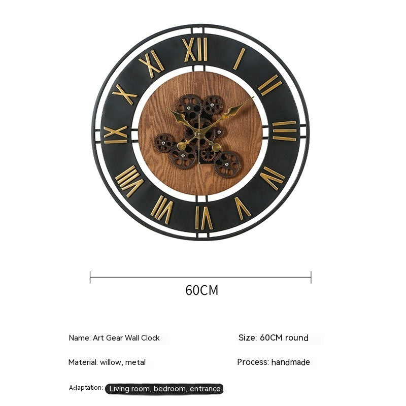 Clock Decorative Creative Mechanical Style