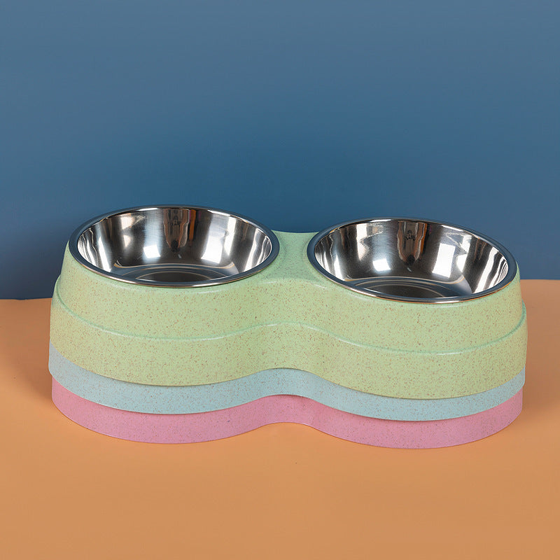 Pet Bowl Stainless Steel Double Functional