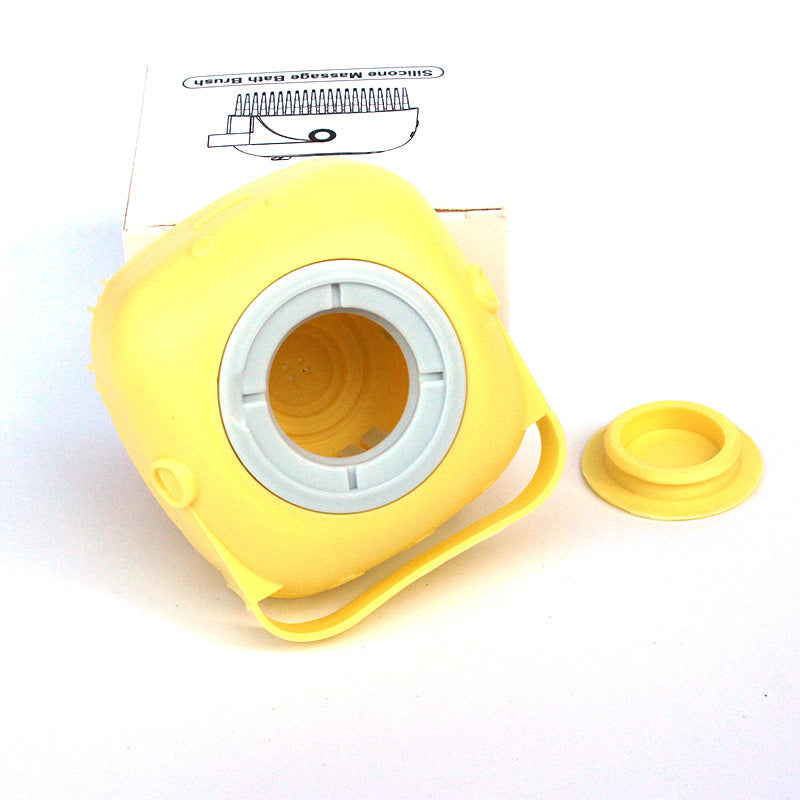 Silikon-Hundebadbürste mit Shampoo-Spender – Massage-Pflegewerkzeug