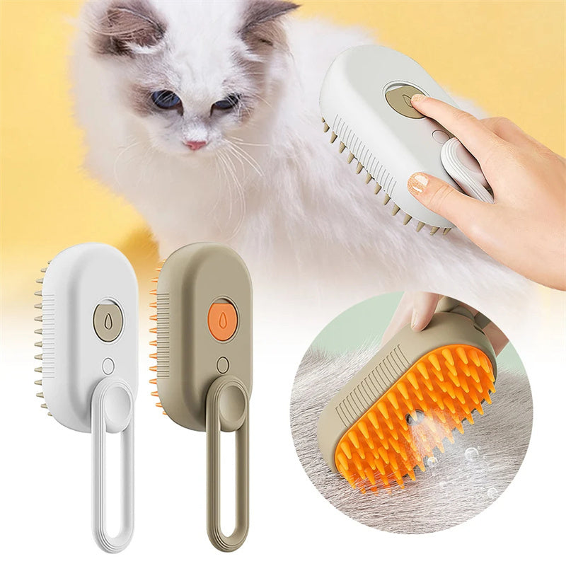 Pet Grooming 3 in 1 Electric Spray Hair Brushes