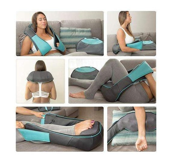 Masajeador para después del trabajo, relajación, calor, amasamiento profundo, diseño Shiatsu.