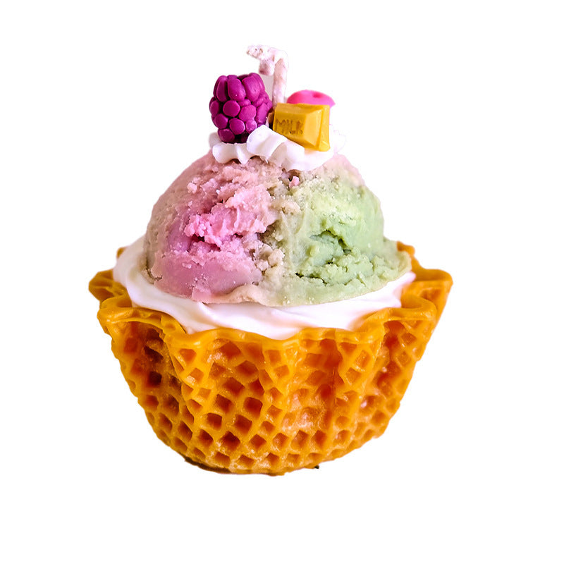 Cup Cake Kerzen Creme Dessert