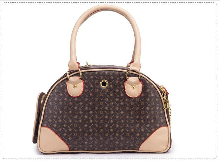 Pet Bag Excellent Travel Faux Leather Durable Anti-squeeze