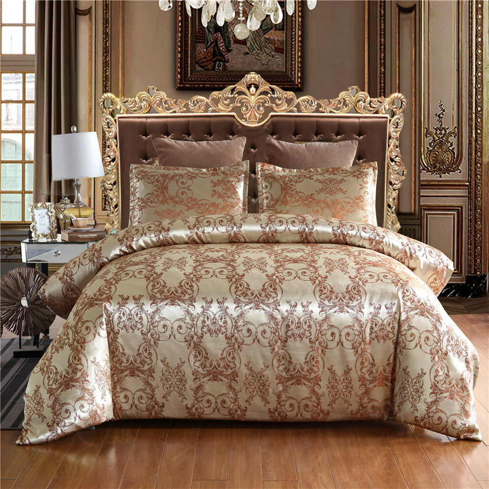 Bedding set Jacquard quilt cover pillowcase