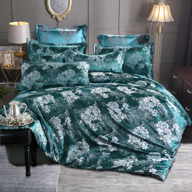 Bedding set Jacquard quilt cover pillowcase