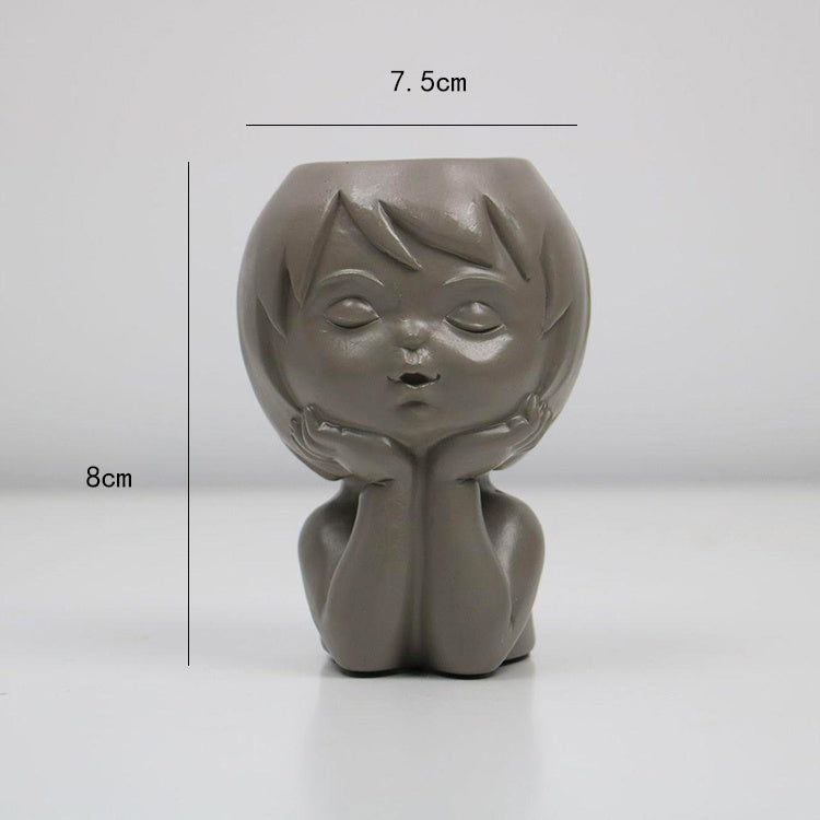 Lady Flowerpot in einem einfach schönen