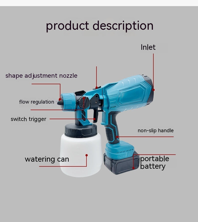 Spray Gun Electric High-pressure Multi Function