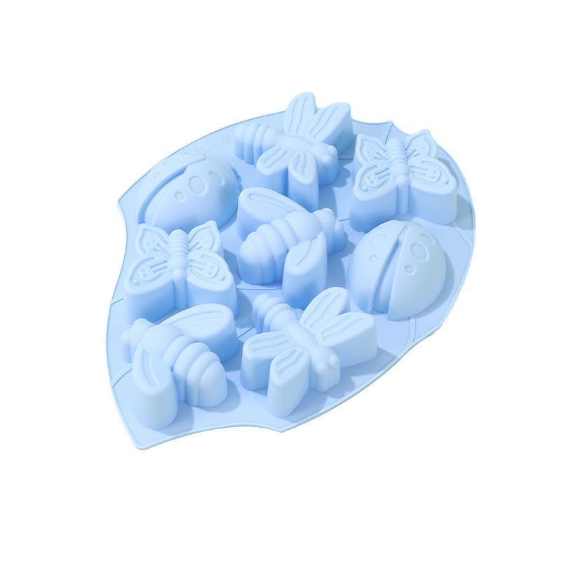 Silikon Kuchen Form Poröse Insekt Schmetterling Ostern Schokolade Form DIY Backform