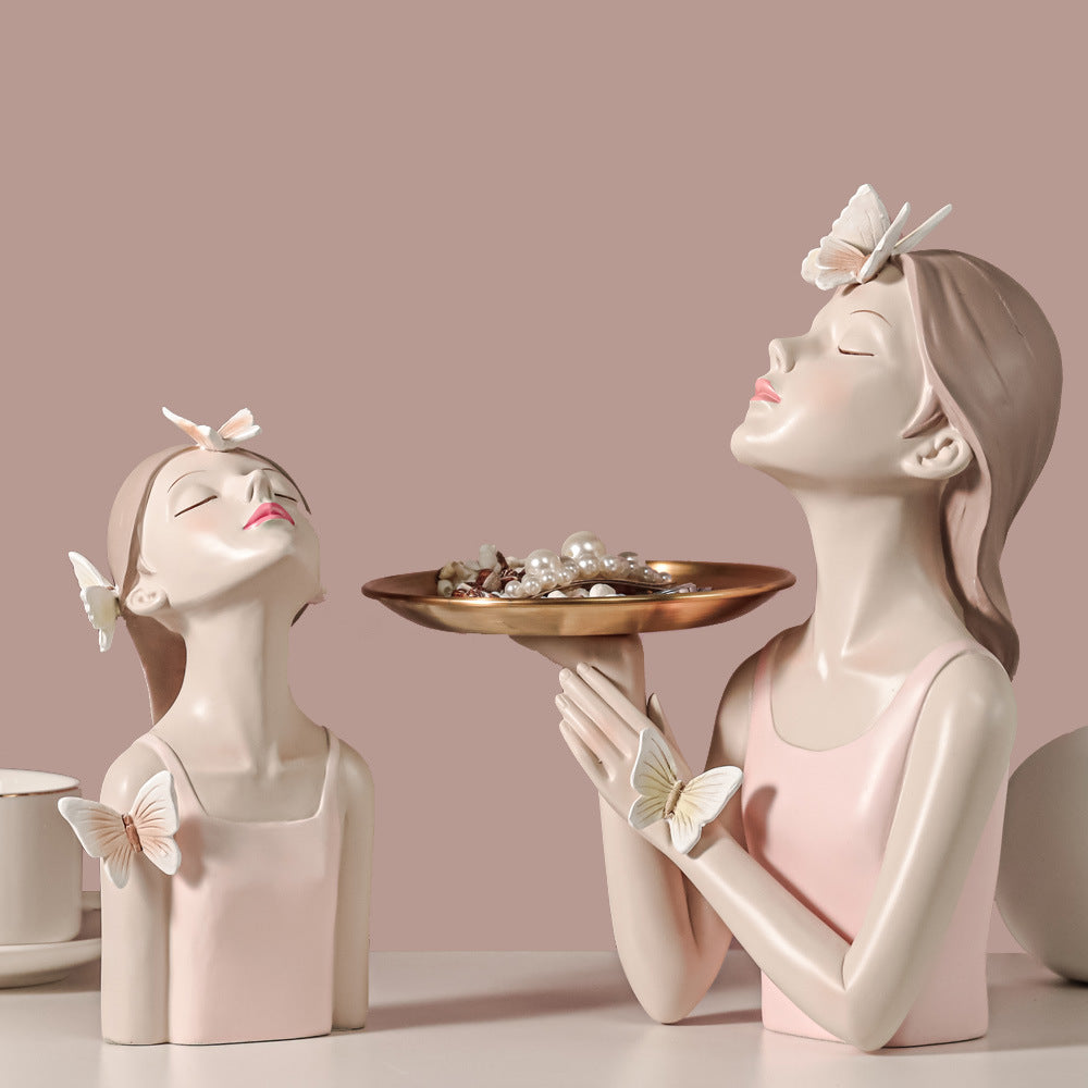 Bubble Girl Resin Ornaments Nordic Creative Home