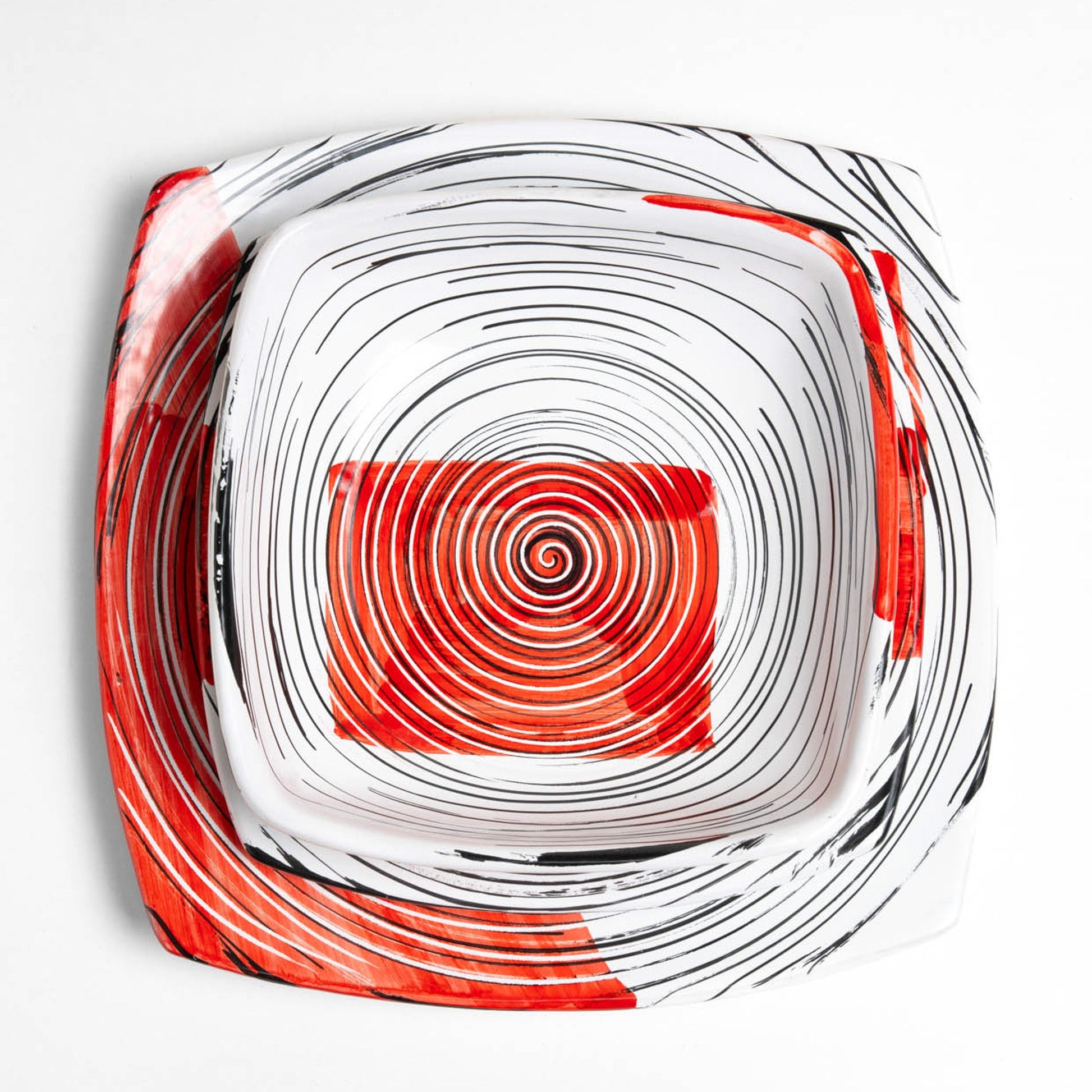 Tris Piatti Ipnosi Rossa Istintismo