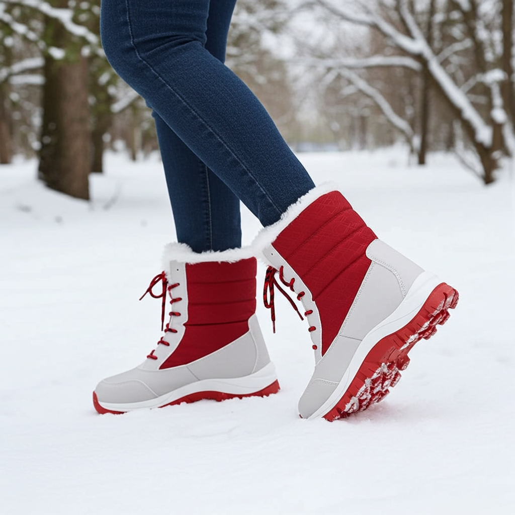 ****ANGEBOT**** - Damen-Winterstiefel aus Baumwolle und Samt mit rutschfester Oberfläche