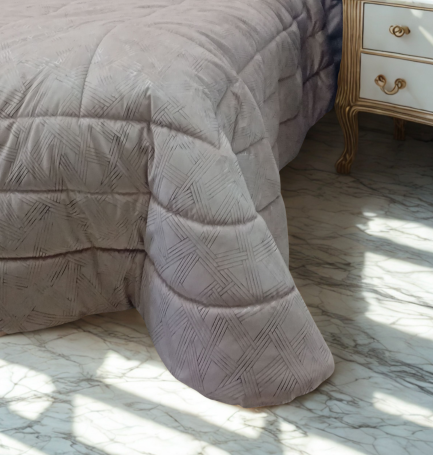 Trapunta Vanessa in velluto glitter – 350 gr/m² – Made in Italy