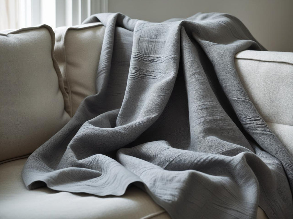 Foulard arredo „Notturna“ – Grigio fumo