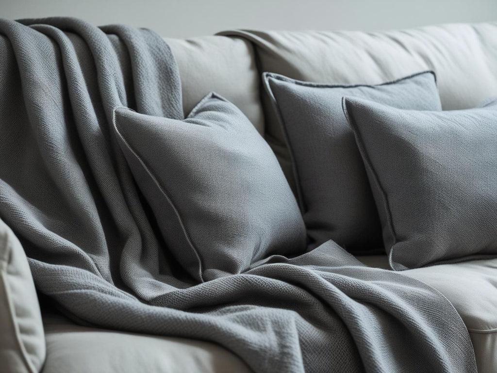 Foulard arredo „Notturna“ – Grigio fumo