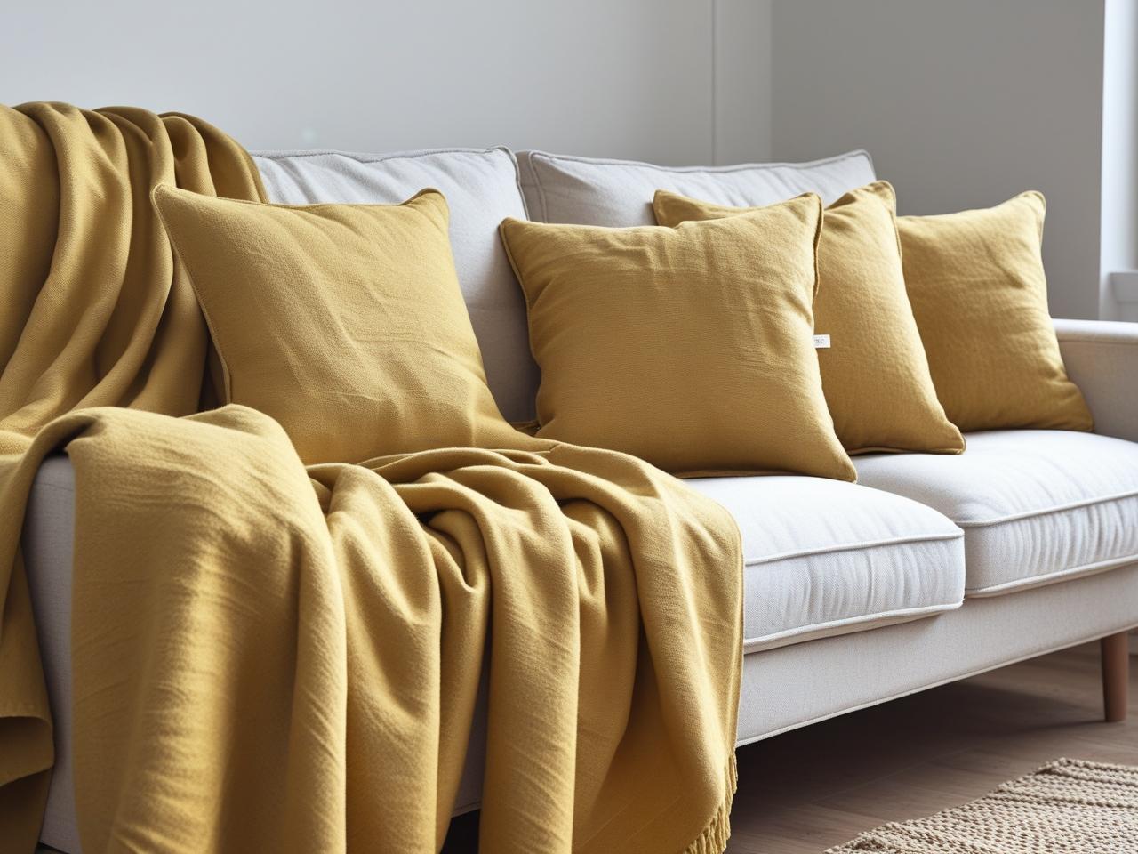 Foulard arredo „Notturna“ – Oro opaco