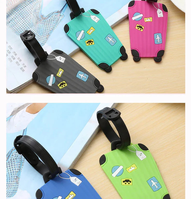 Neue modische Gepäckanhänger aus Silikon für Reisezubehör