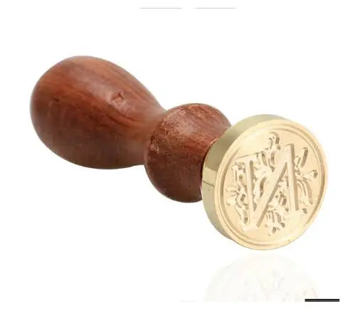 Timbro di ceralacca antico classico 26 lettere iniziali dell'alfabeto AZ