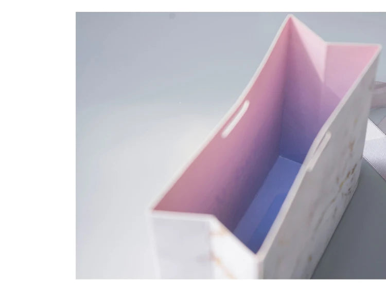 New Creative Mini Grey Marble Gift Bag Box for Party Baby Shower