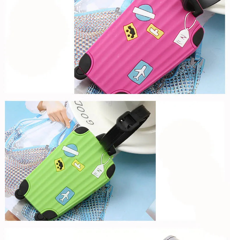 Neue modische Gepäckanhänger aus Silikon für Reisezubehör