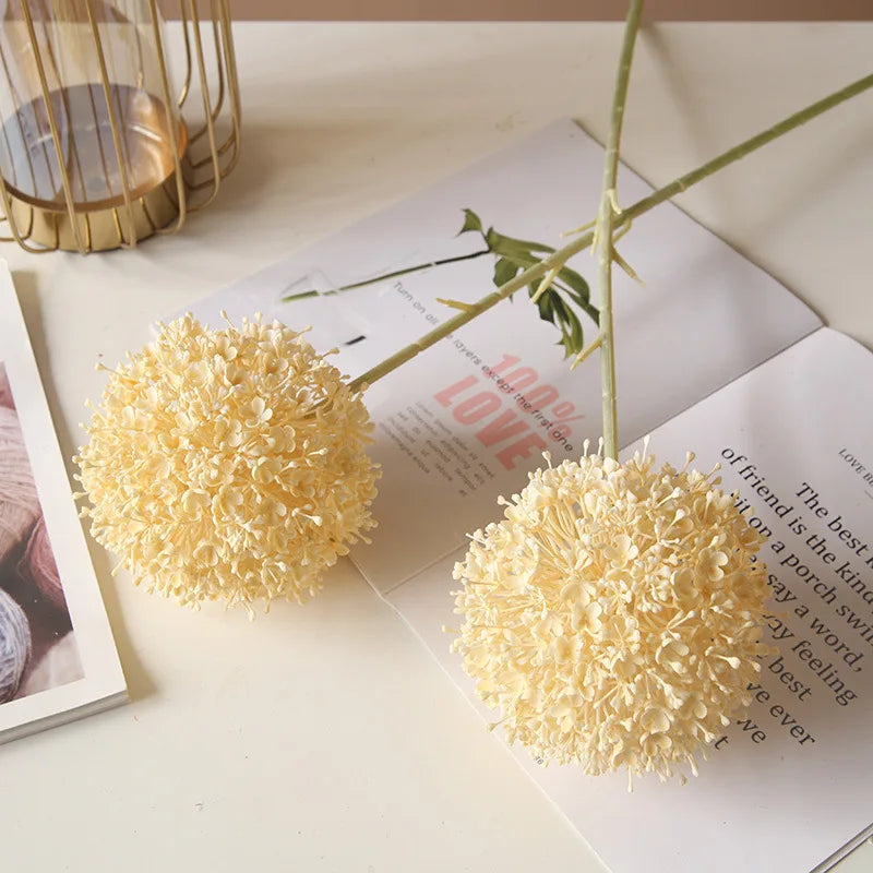 Gran rama de cebolla artificial colorida para salón de bodas floral 75 cm.