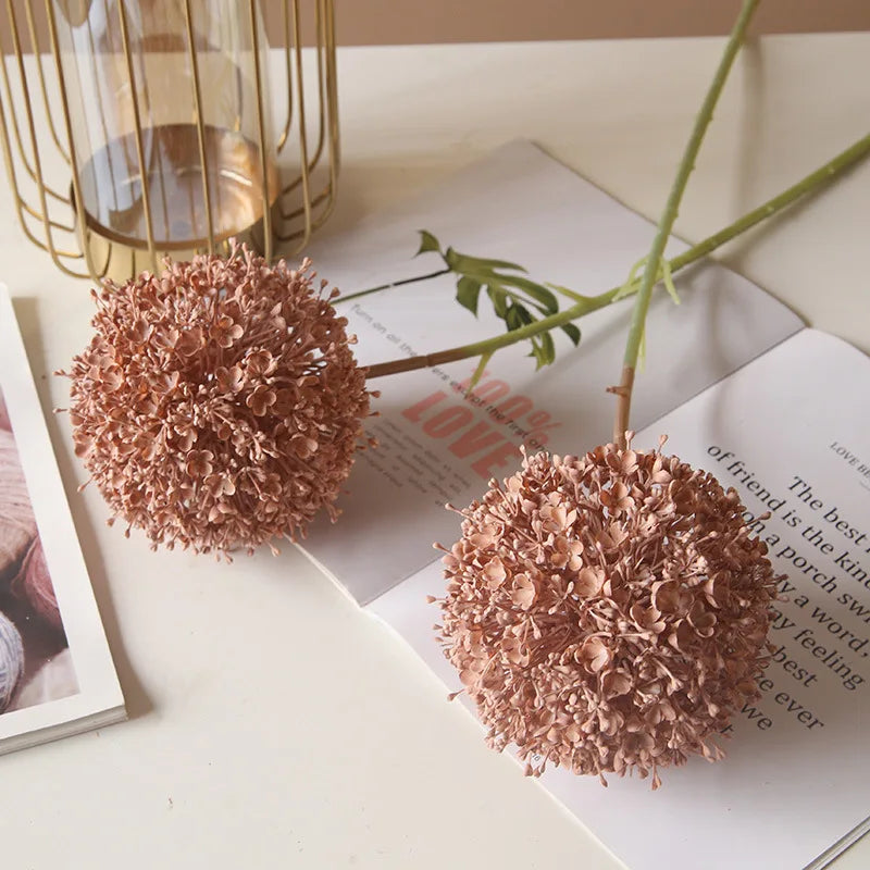 Gran rama de cebolla artificial colorida para salón de bodas floral 75 cm.