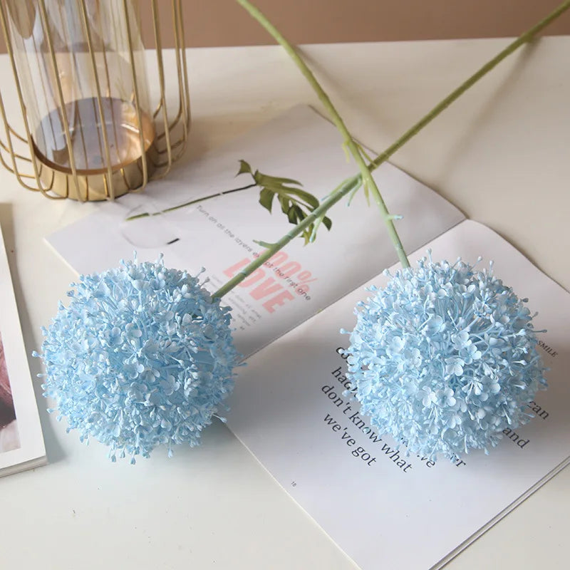 Gran rama de cebolla artificial colorida para salón de bodas floral 75 cm.