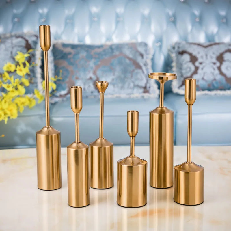 European Style Retro Metal Candelabra Candle Holder
