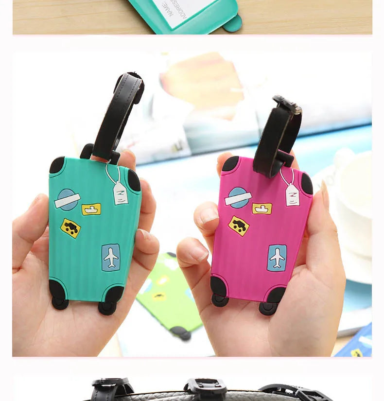 Neue modische Gepäckanhänger aus Silikon für Reisezubehör