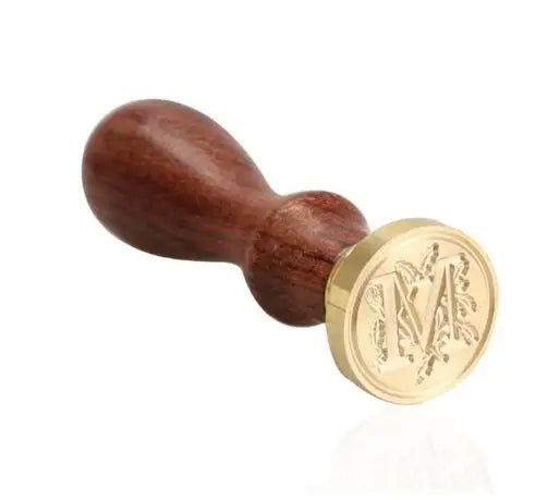 Timbro di ceralacca antico classico 26 lettere iniziali dell'alfabeto AZ