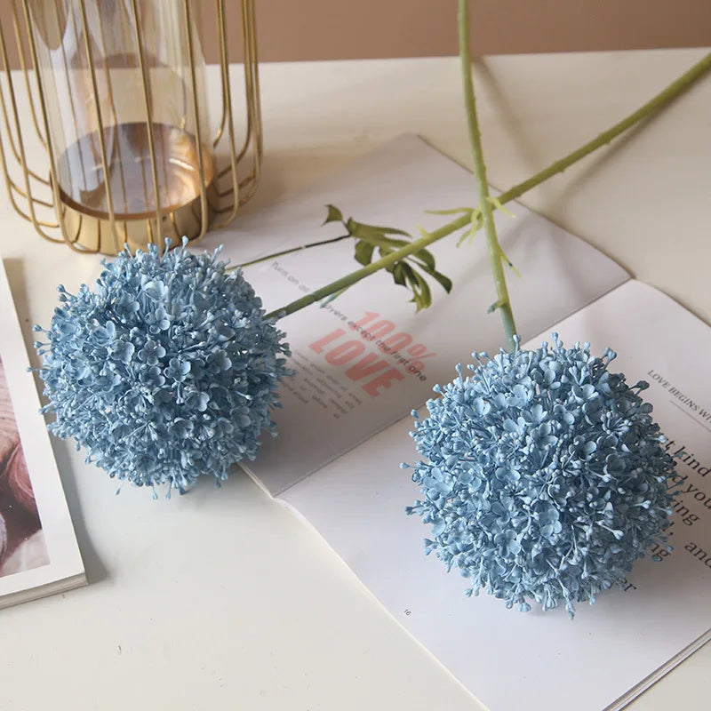 Gran rama de cebolla artificial colorida para salón de bodas floral 75 cm.