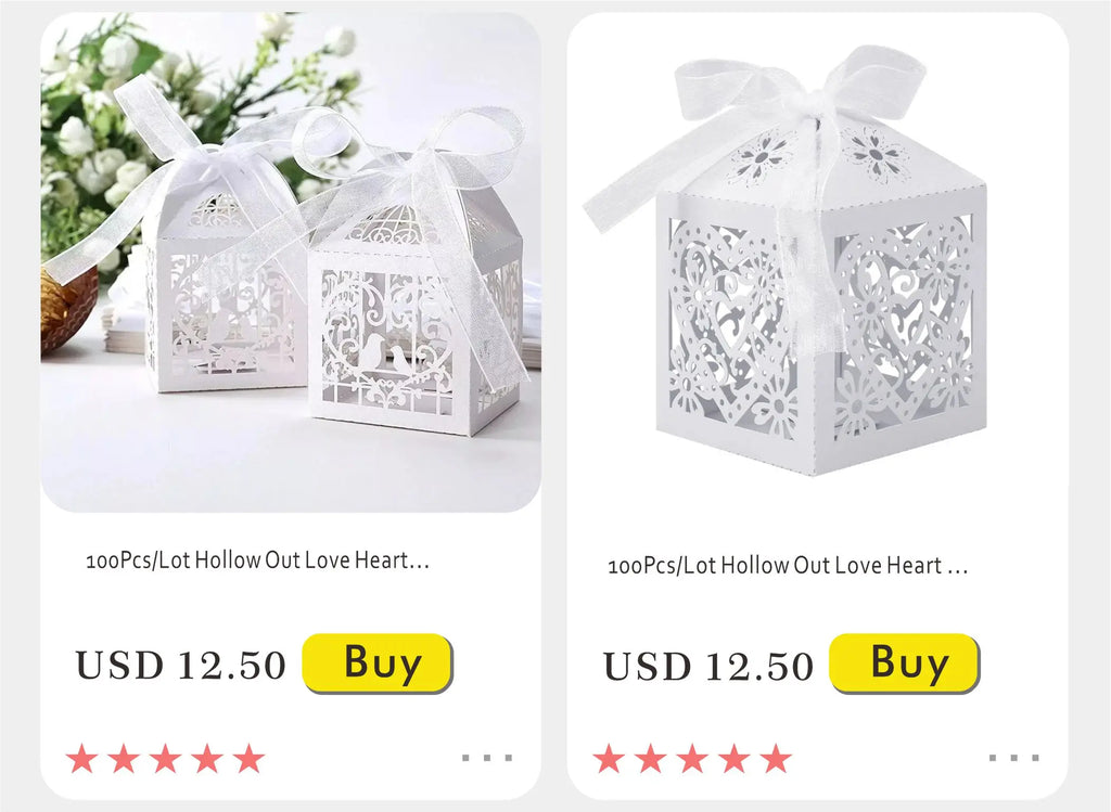 New Creative Mini Grey Marble Gift Bag Box for Party Baby Shower