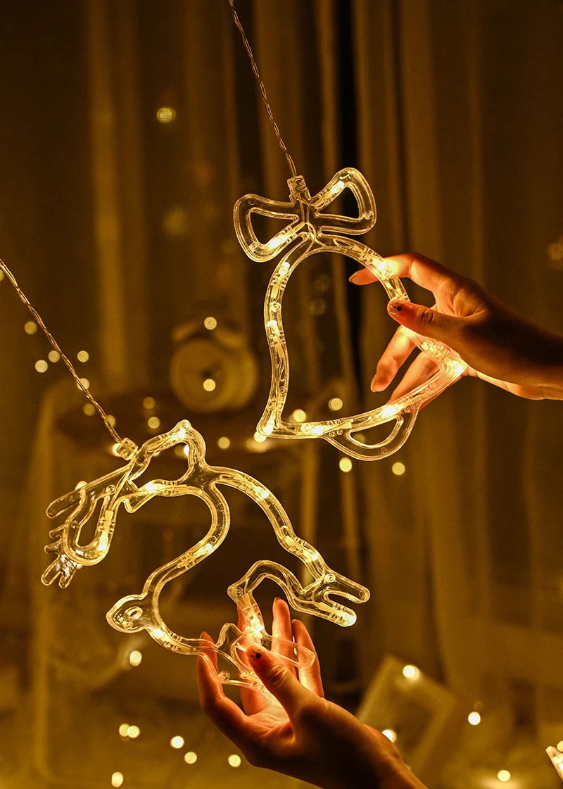 Guirnalda de luces navideñas 2025 de 220 V/110 V/batería