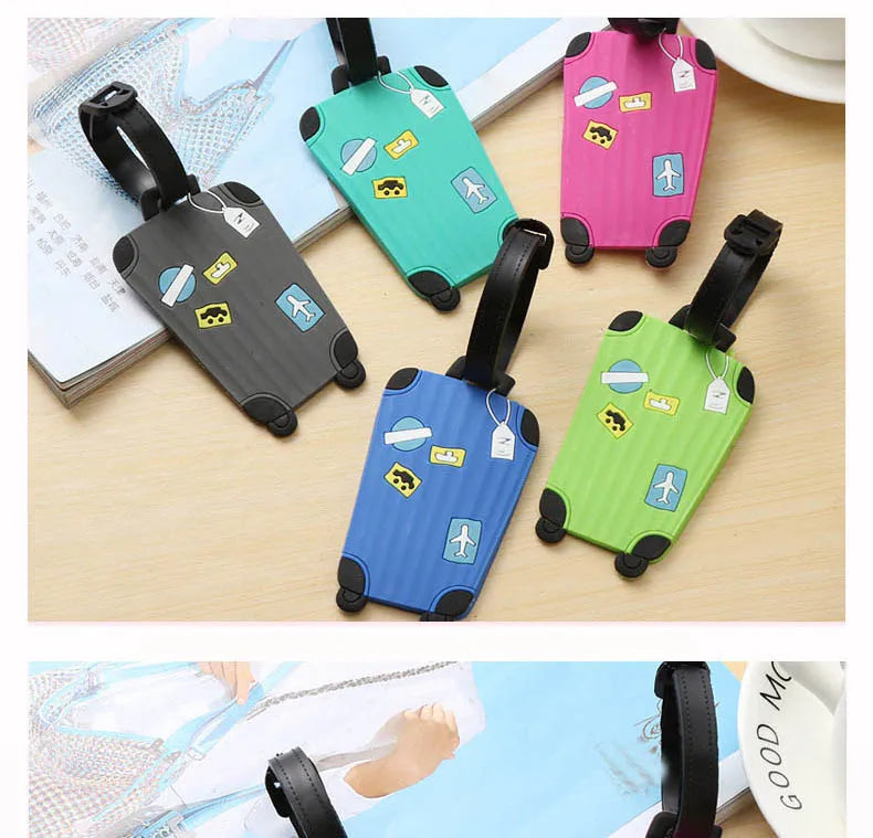 Neue modische Gepäckanhänger aus Silikon für Reisezubehör