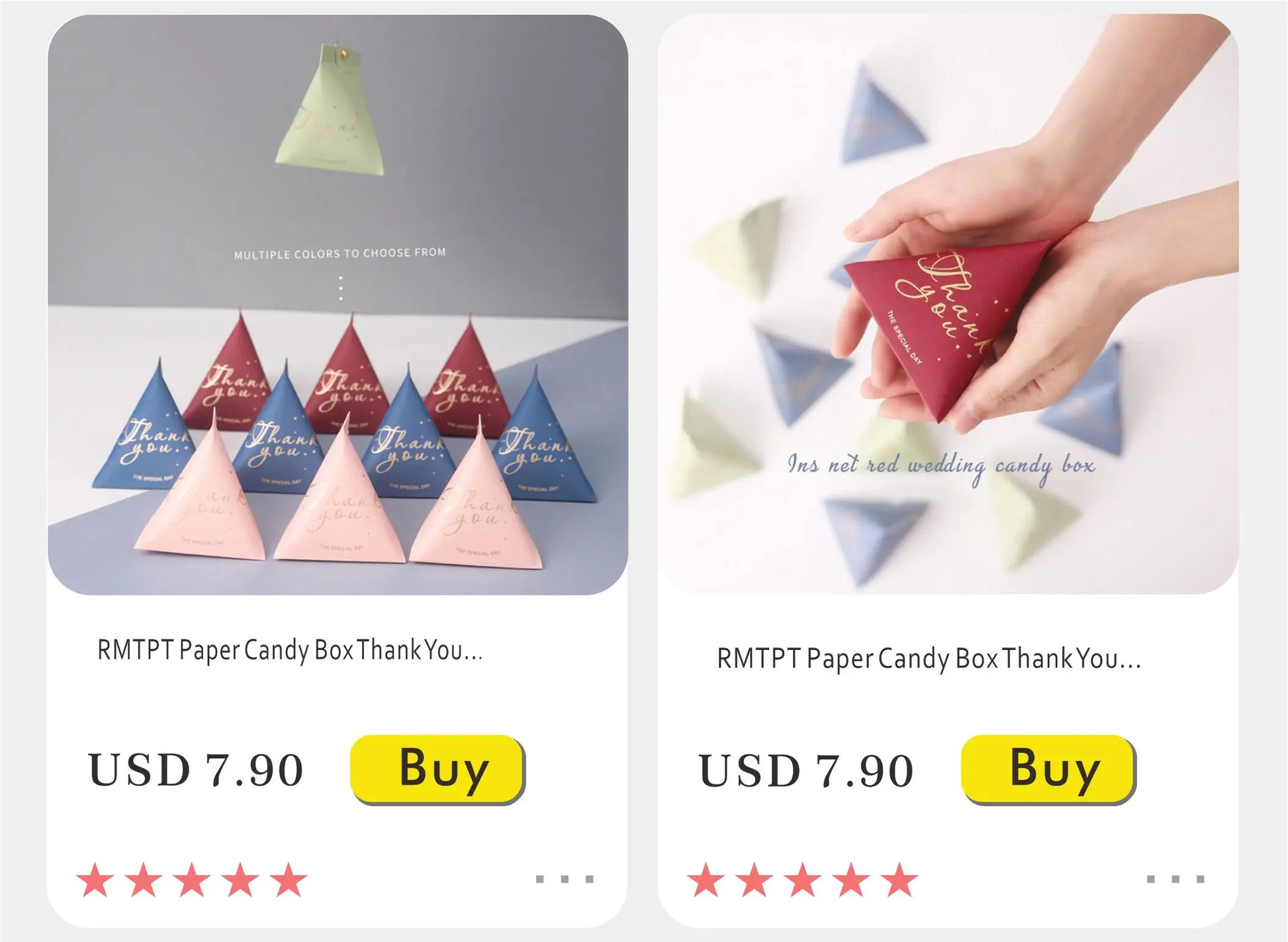 Nuova scatola regalo creativa in marmo grigio per feste e baby shower