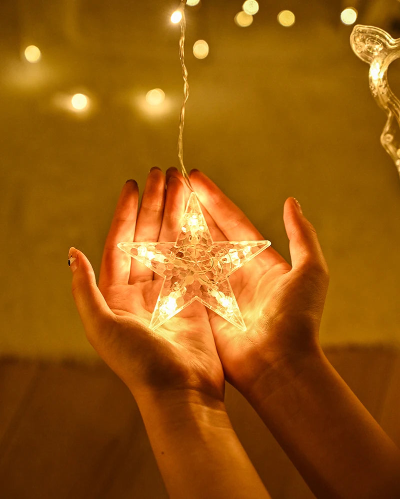 Guirnalda de luces navideñas 2025 de 220 V/110 V/batería