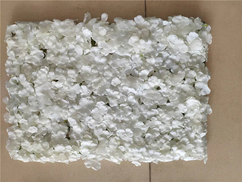 Decoración de fondo de pared con flores artificiales de rosas de seda rosa