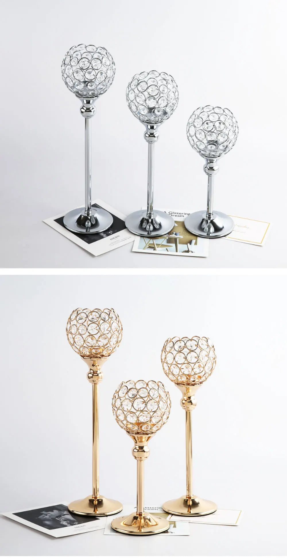 Crystal Romantic Candle Lantern Ideal For Any Event