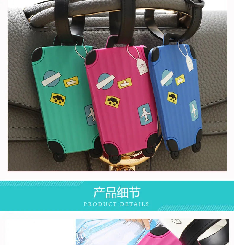 Neue modische Gepäckanhänger aus Silikon für Reisezubehör