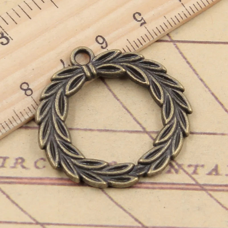 Charms Laurel Leaves Wreath Handmade Craft