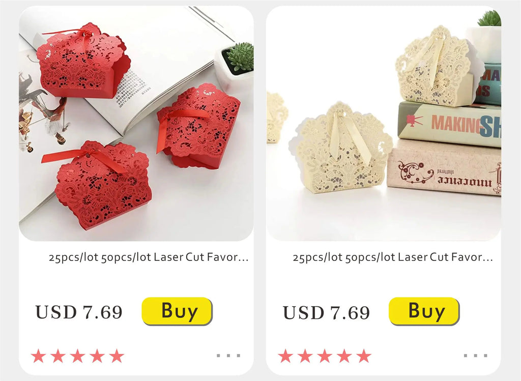 New Creative Mini Grey Marble Gift Bag Box for Party Baby Shower