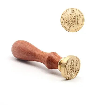 Timbro di ceralacca antico classico 26 lettere iniziali dell'alfabeto AZ