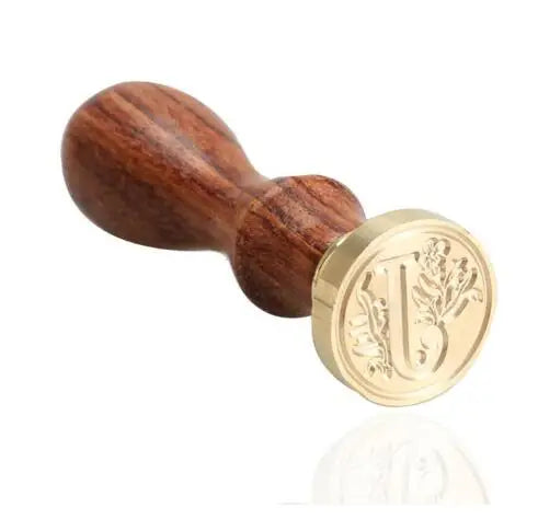 Timbro di ceralacca antico classico 26 lettere iniziali dell'alfabeto AZ