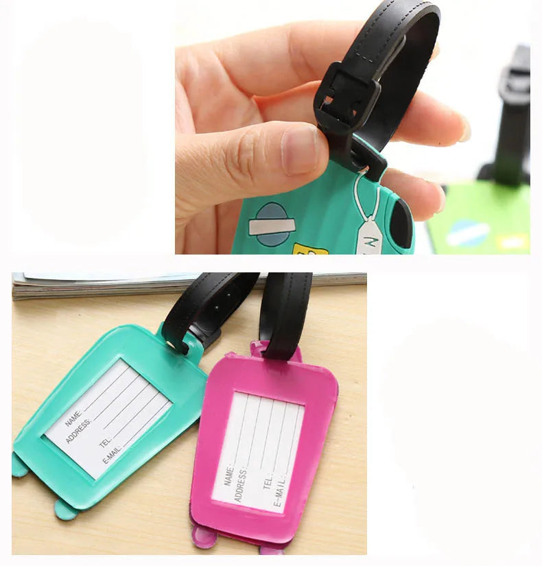 Neue modische Gepäckanhänger aus Silikon für Reisezubehör