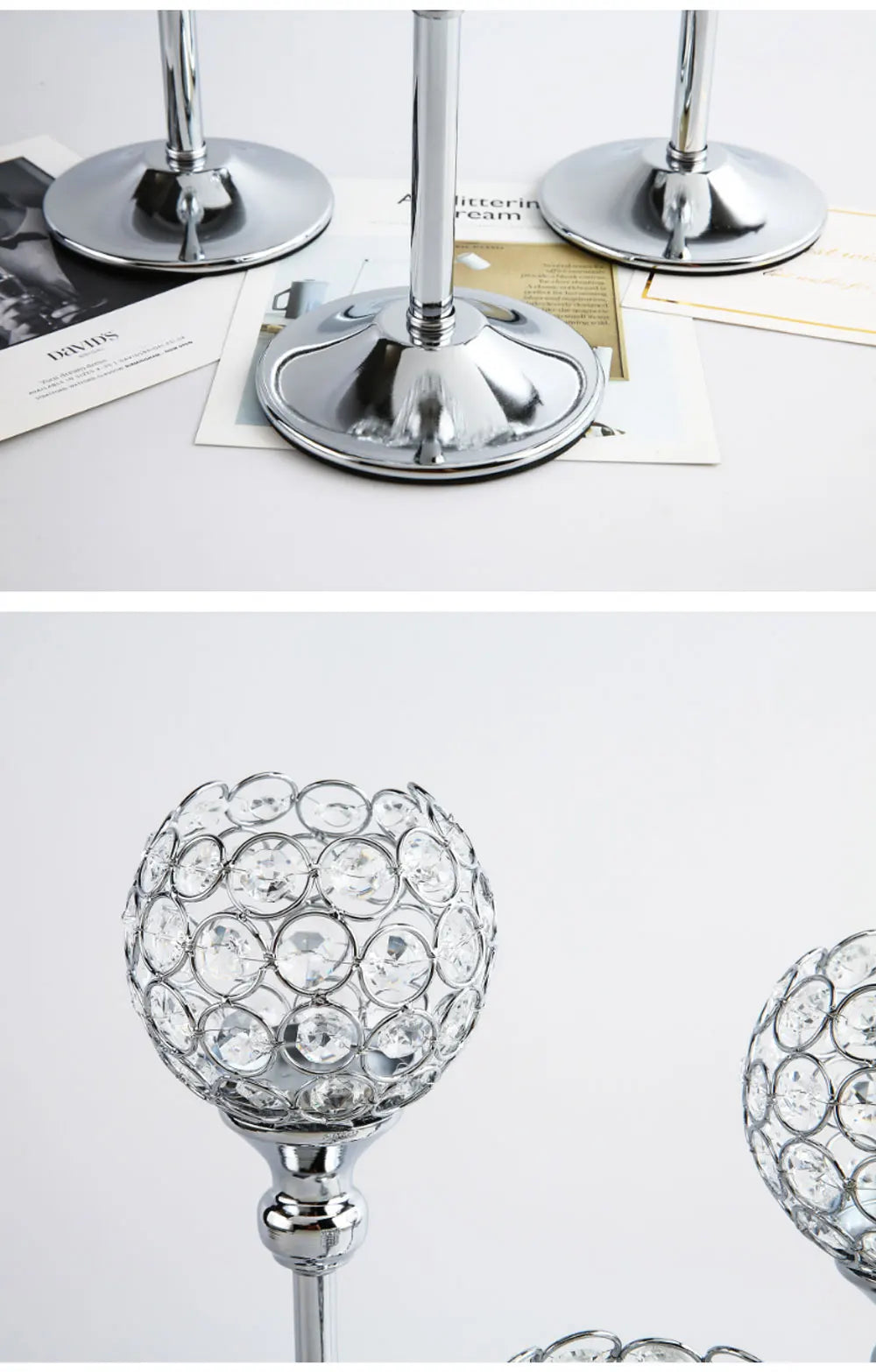 Crystal Romantic Candle Lantern Ideal For Any Event