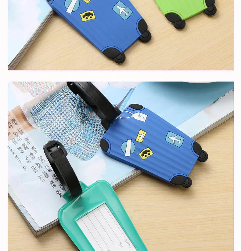 Neue modische Gepäckanhänger aus Silikon für Reisezubehör