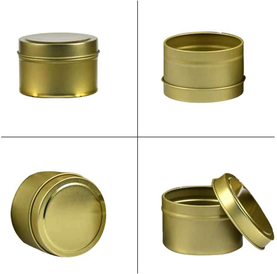 Kerzenglas mit 4 oz konvexem Deckel, Aromatherapie-Eisenbehälter.