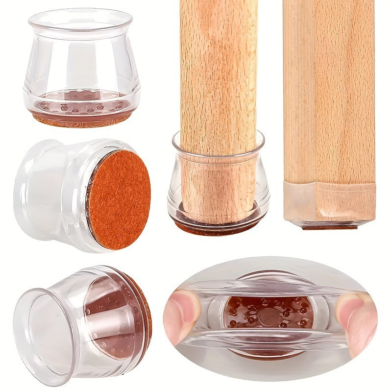 Transparent Mats Chair Legs Quiet And Wear-resistant Protective Case