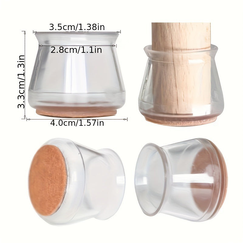 Transparent Mats Chair Legs Quiet And Wear-resistant Protective Case