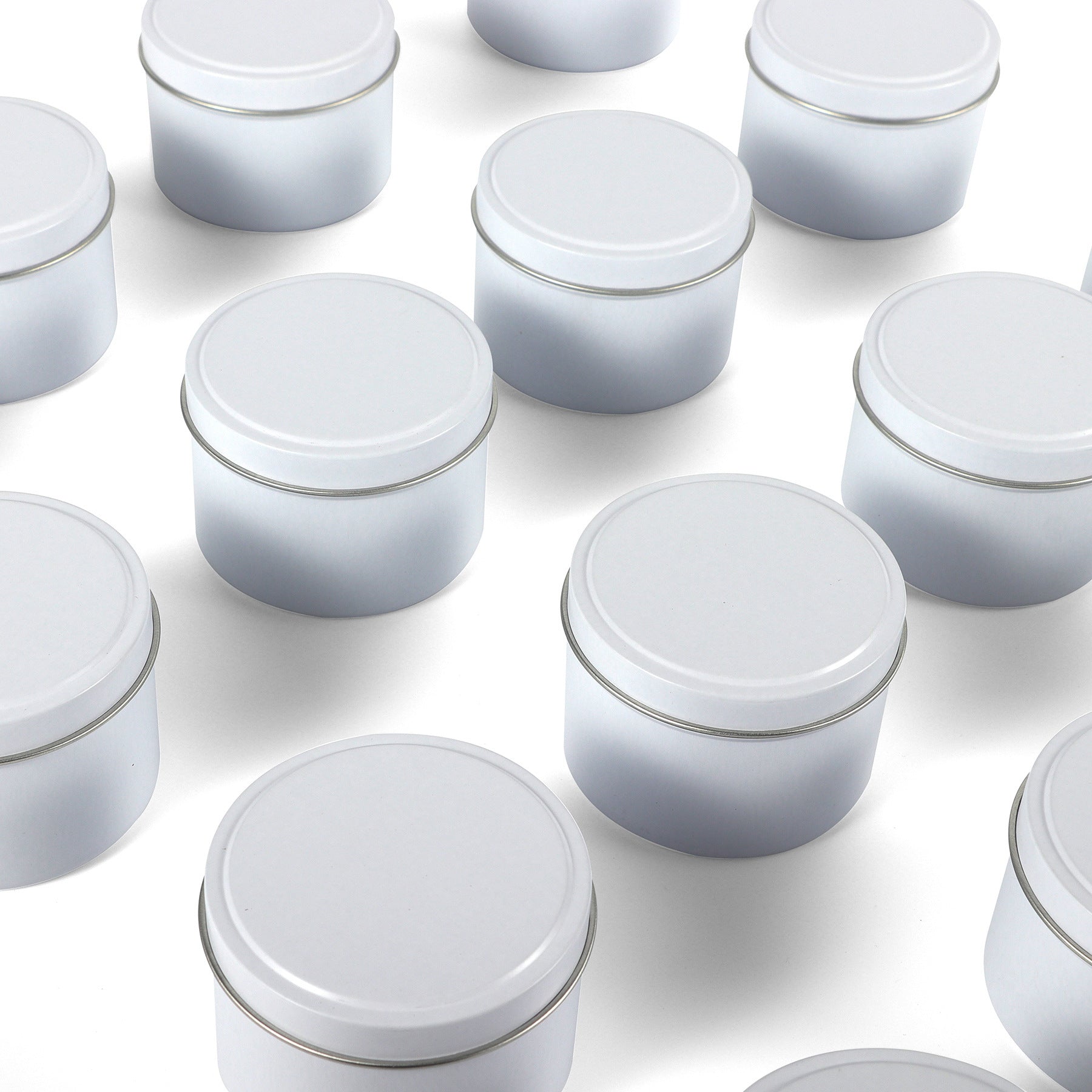 Kerzenglas mit 4 oz konvexem Deckel, Aromatherapie-Eisenbehälter.